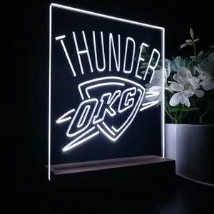 Oklahoma City Thunder Logo LED Desk Light