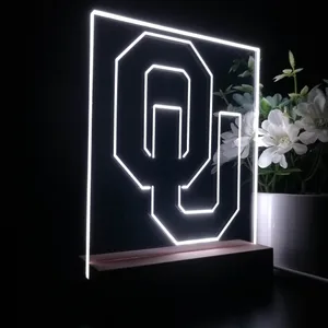 Oklahoma Sooners Logo LED Desk Light