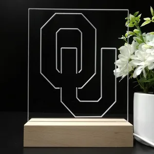 Oklahoma Sooners Logo LED Desk Light