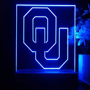 Oklahoma Sooners Logo LED Desk Light