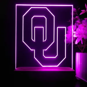 Oklahoma Sooners Logo LED Desk Light