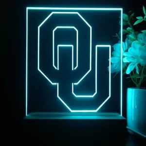 Oklahoma Sooners Logo LED Desk Light