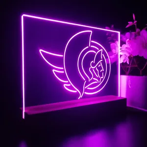 Ottawa Senators Logo LED Desk Light