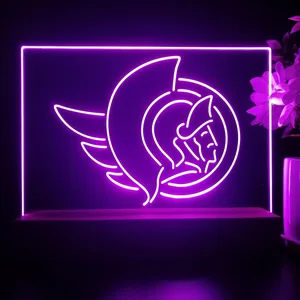 Ottawa Senators Logo LED Desk Light