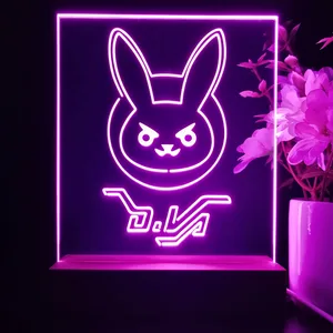 Overwatch Dva Bunny LED Desk Light