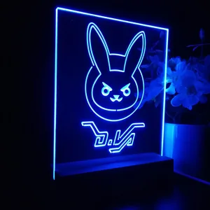 Overwatch Dva Bunny LED Desk Light