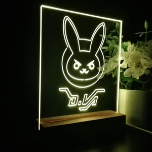 Overwatch Dva Bunny LED Desk Light