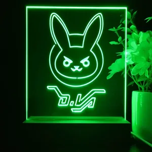 Overwatch Dva Bunny LED Desk Light