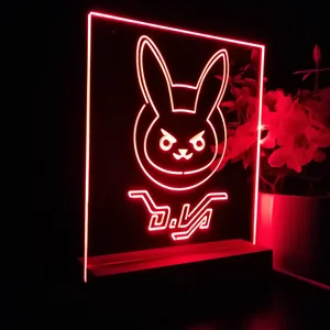 Overwatch Dva Bunny LED Desk Light