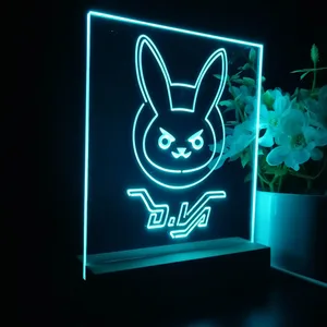 Overwatch Dva Bunny LED Desk Light