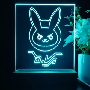 Overwatch Dva Bunny LED Desk Light