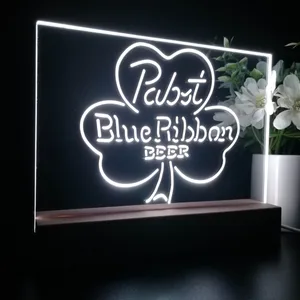 Pabst Blue Ribbon Clover LED Desk Light