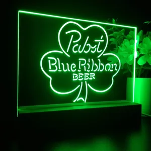 Pabst Blue Ribbon Clover LED Desk Light