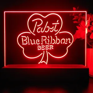 Pabst Blue Ribbon Clover LED Desk Light