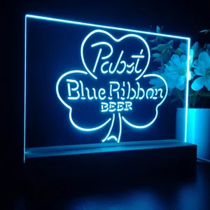 Pabst Blue Ribbon Clover LED Desk Light