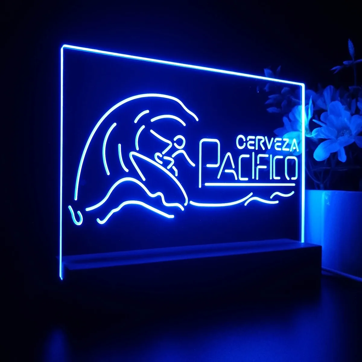 Pacifico Surfer and Waves LED Desk Light