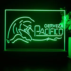 Pacifico Surfer and Waves LED Desk Light