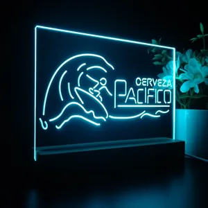Pacifico Surfer and Waves LED Desk Light