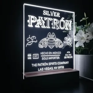 Patron Silver Logo LED Desk Light