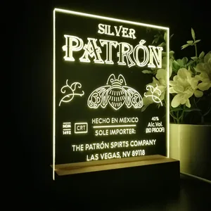 Patron Silver Logo LED Desk Light