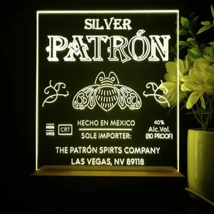 Patron Silver Logo LED Desk Light