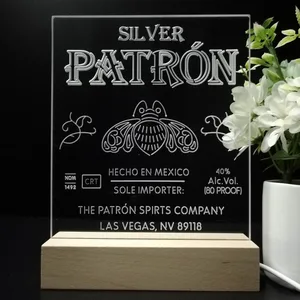 Patron Silver Logo LED Desk Light