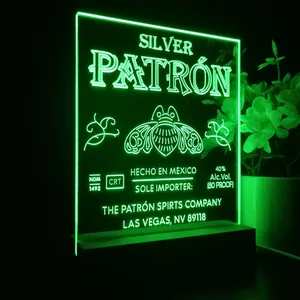 Patron Silver Logo LED Desk Light