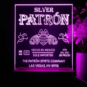 Patron Silver Logo LED Desk Light