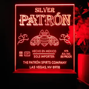Patron Silver Logo LED Desk Light