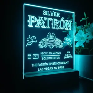 Patron Silver Logo LED Desk Light
