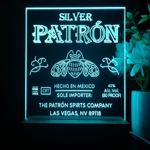 Patron Silver Logo LED Desk Light
