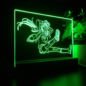 Persona 5 Girl Logo LED Desk Light