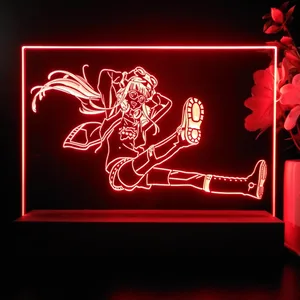 Persona 5 Girl Logo LED Desk Light