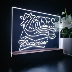Philadelphia 76ers Budweiser LED Desk Light