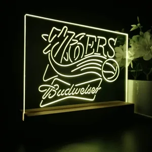 Philadelphia 76ers Budweiser LED Desk Light