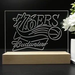 Philadelphia 76ers Budweiser LED Desk Light
