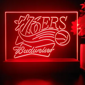 Philadelphia 76ers Budweiser LED Desk Light