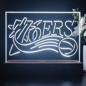 Philadelphia 76ers Logo LED Desk Light - Legacy Edition