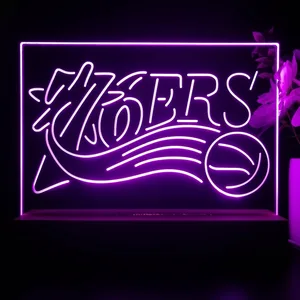Philadelphia 76ers Logo LED Desk Light - Legacy Edition