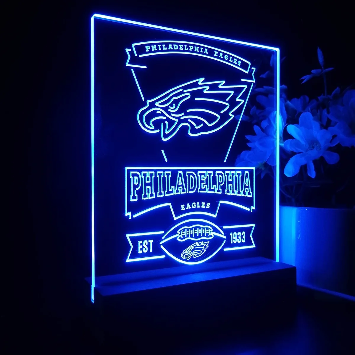 Philadelphia Eagles EST 1933 LED Desk Light