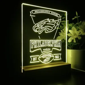 Philadelphia Eagles EST 1933 LED Desk Light