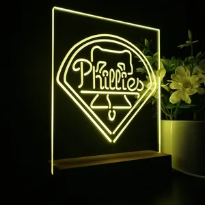 Philadelphia Phillies Logo 1 LED Desk Light