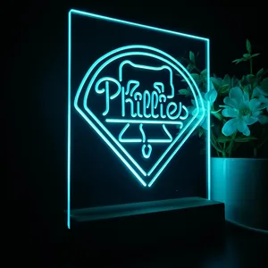Philadelphia Phillies Logo 1 LED Desk Light