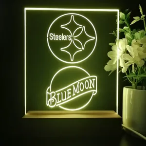 Pittsburgh Steelers Blue Moon LED Desk Light