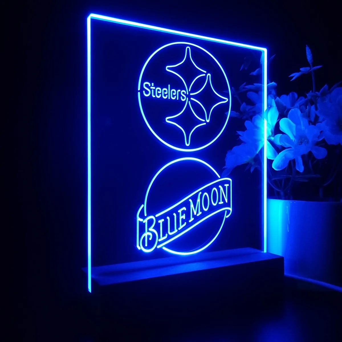 Pittsburgh Steelers Blue Moon LED Desk Light