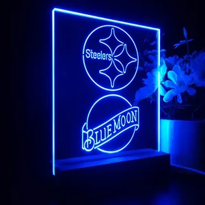 Pittsburgh Steelers Blue Moon LED Desk Light