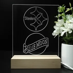 Pittsburgh Steelers Blue Moon LED Desk Light