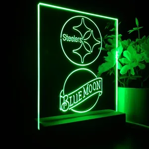 Pittsburgh Steelers Blue Moon LED Desk Light