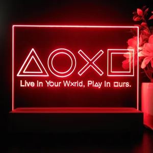 PlayStation Button Symbols LED Desk Light