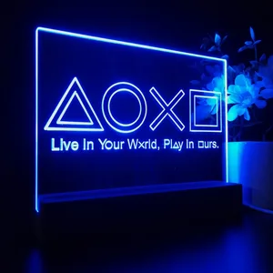 PlayStation Button Symbols LED Desk Light